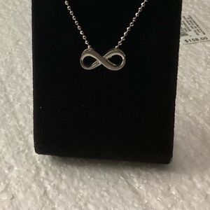 Alex Woo Sterling Silver Little Faith Infinity Sign Pendant Necklace